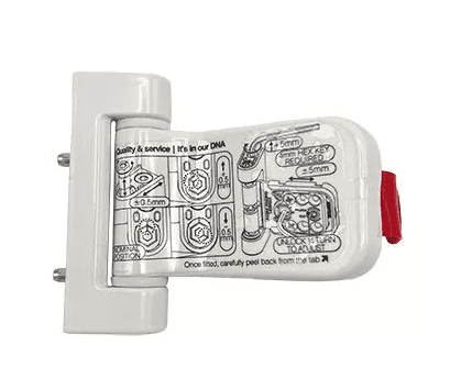 Mila Prosecure Hybrid Composite Door Hinge - White - Image 4