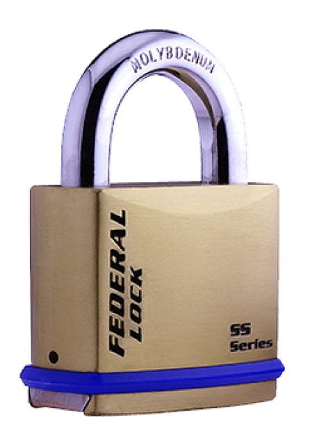 Federal FD712BSL SOLID BRASS LONG SHACKLE SNAP LOCKING PADLOCK 46MM – 50MM SHACKLE