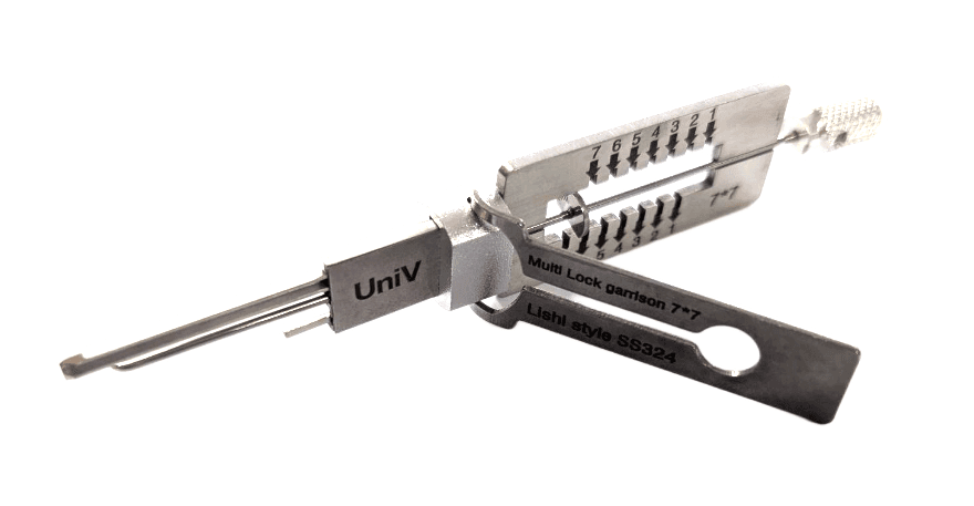 UNI-V Lishi Style Mul-T-Lock 7×7 Garrison, Integrator & Pioneer+ Pick