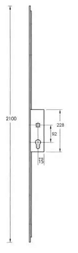 Lockmaster Lift Lever Passive Lock - Shootbolt Compatible - Image 2