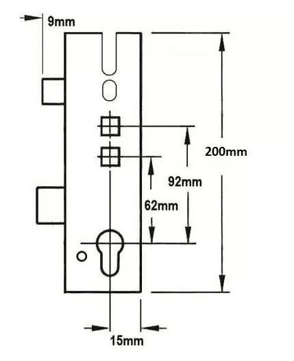 Roto H500 Elite Centre Case 45mm Backset - Image 2