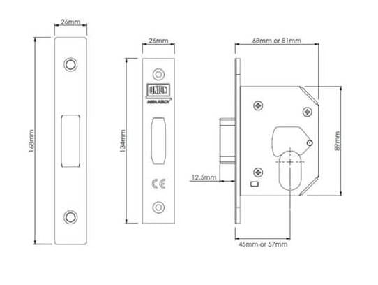 UNION STRONGBOLT OVAL SASH/DEAD LOCKS - Image 2