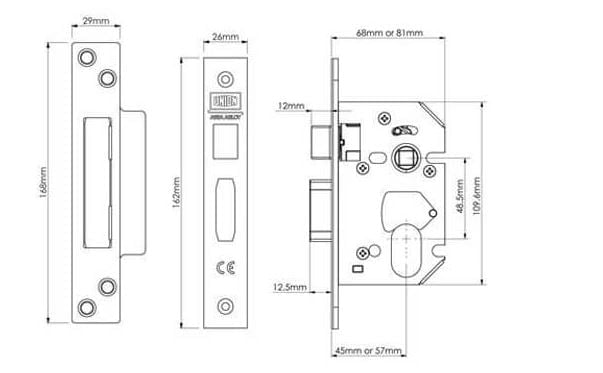 UNION STRONGBOLT OVAL SASH/DEAD LOCKS - Image 5