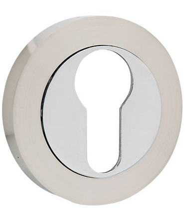 TSS Dual Euro Screw On Escutcheon PC/SC