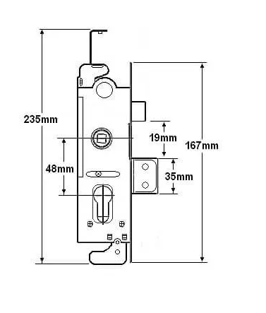 Union L22174 Everest Gearbox – Lift Lever or Split Spindle