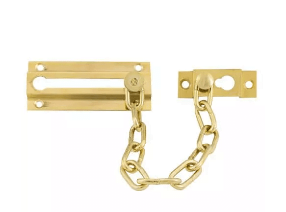 TSS Sliding Door Chain Polished Brass