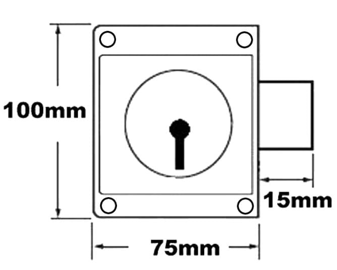 Asec 75mm Press Lock - Image 2