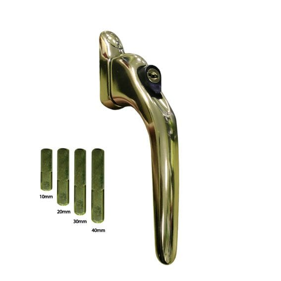 Flexi Inline Espag Window Handle-Gold