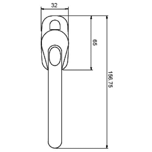 Fab & Fix Tilt & Turn Locking Handle Chrome - Image 2