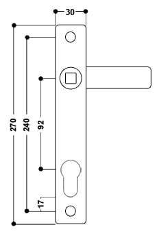 uPVC Door Handle No. 20 - Image 6