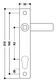 uPVC Door Handle No. 5 - Image 2