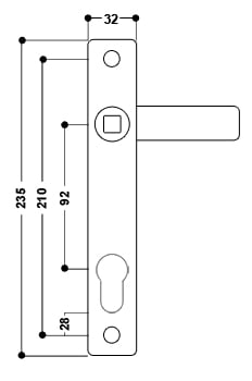 uPVC Door Handle No. 7 - Image 2