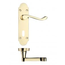 Victorian Lever Lock Door Handle Brass