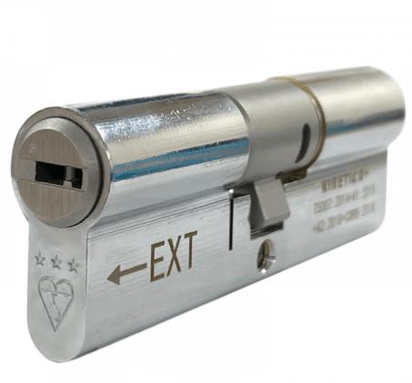 UAP Kinetica 3* Kitemarked K4 Euro Cylinder – Horizontal Keyway