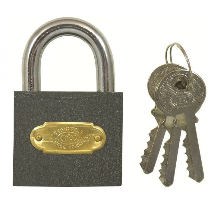 Tri Circle 50mm Iron Padlock