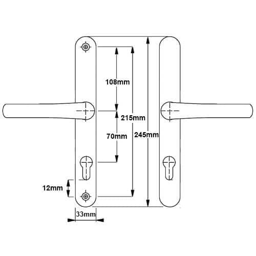 uPVC Door Handle No. 22 (Cego Surelock) - Image 4