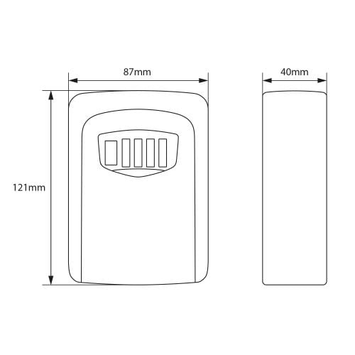 Wall Mounted Combination Key Safe - Image 3