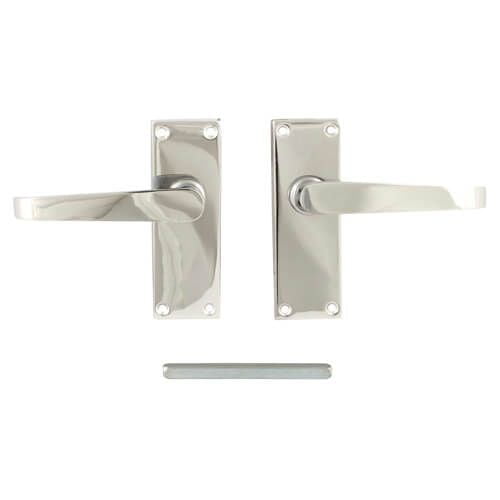 TSS Victorian Lever Latch Handles Chrome
